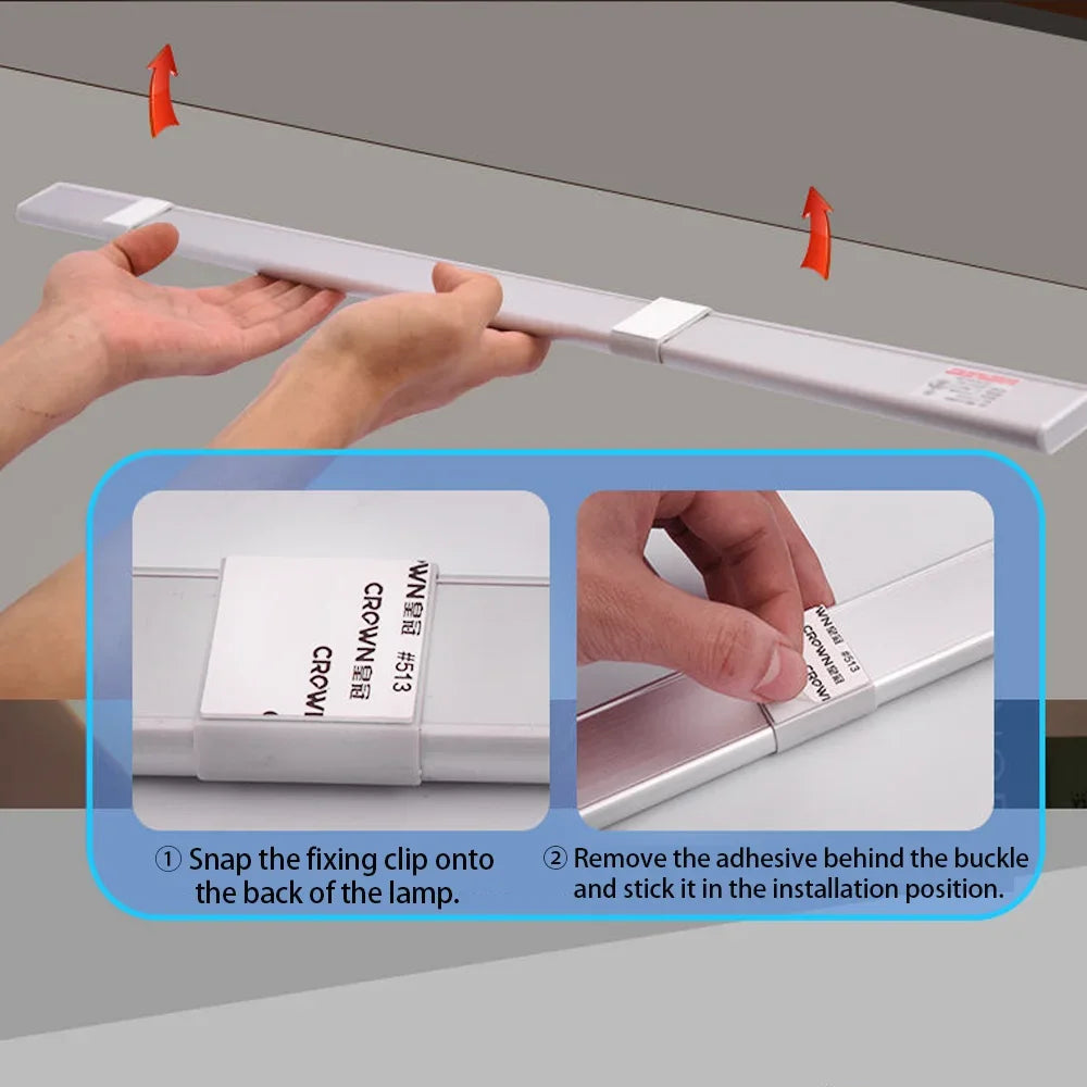 Ultra-Thin LED Under Cabinet Light with Motion Sensor — 3 Color Modes
