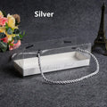Clear Cake Box with Handle — Portable PET Plastic Gift & Cupcake Packaging (10 pcs)