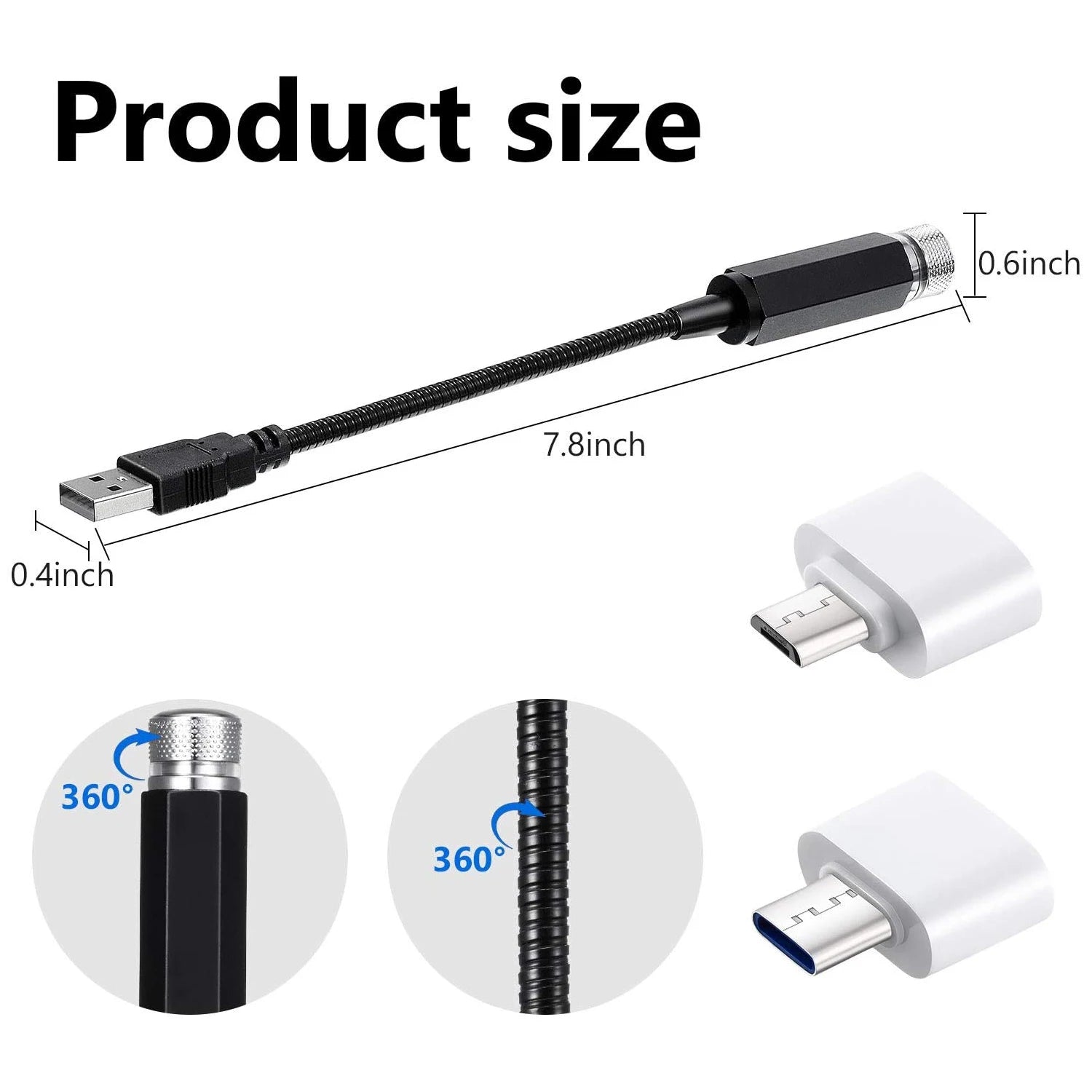 Mini LED Star Projector for Car Roof & Room Ceiling