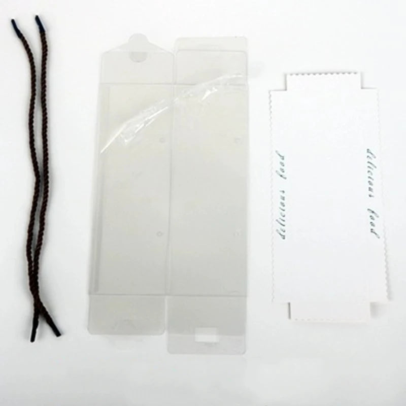 Clear Cake Box with Handle — Portable PET Plastic Gift & Cupcake Packaging (10 pcs)