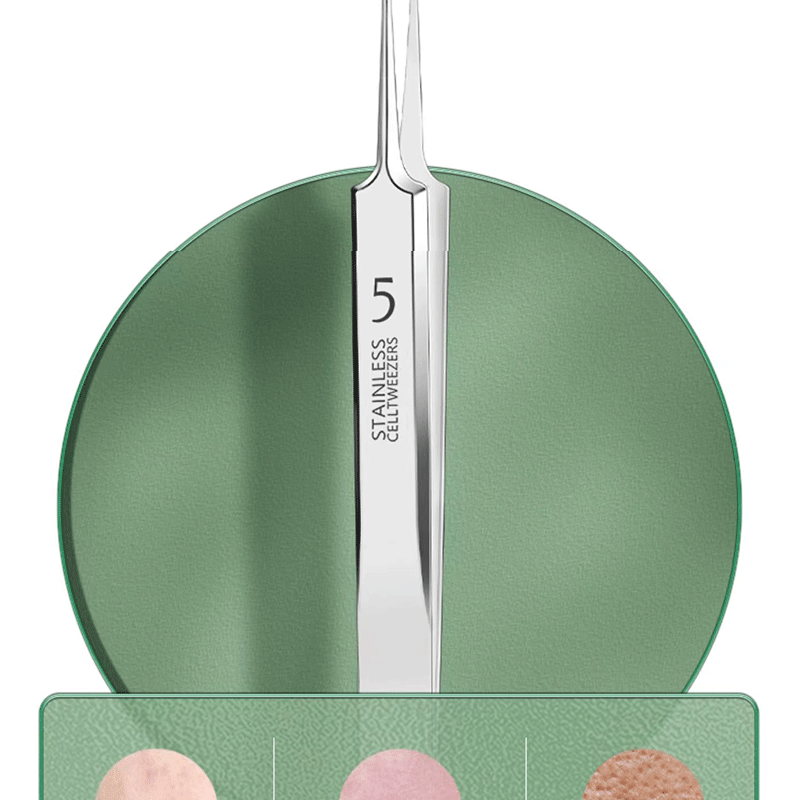 Professional Acne & Blackhead Removal Tool Set — Precision Tweezers & Extractor Kit
