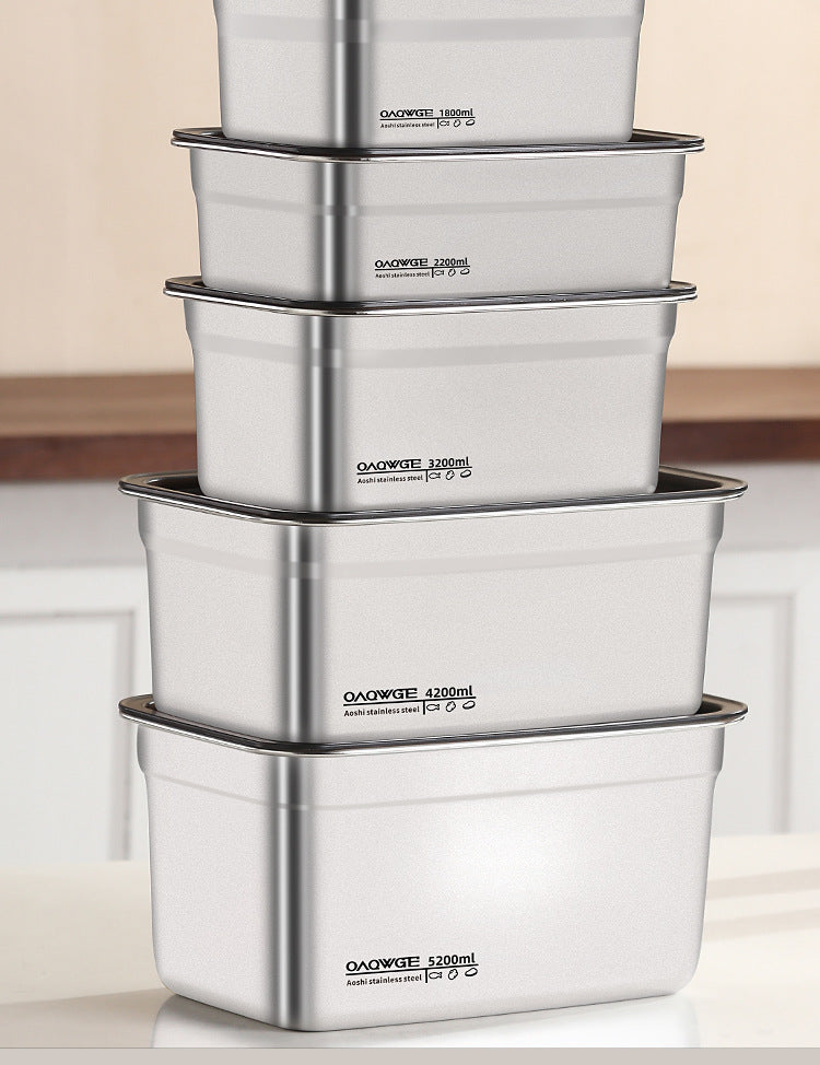 Extra Large Stainless Steel Food Storage Container with Sealed Lid