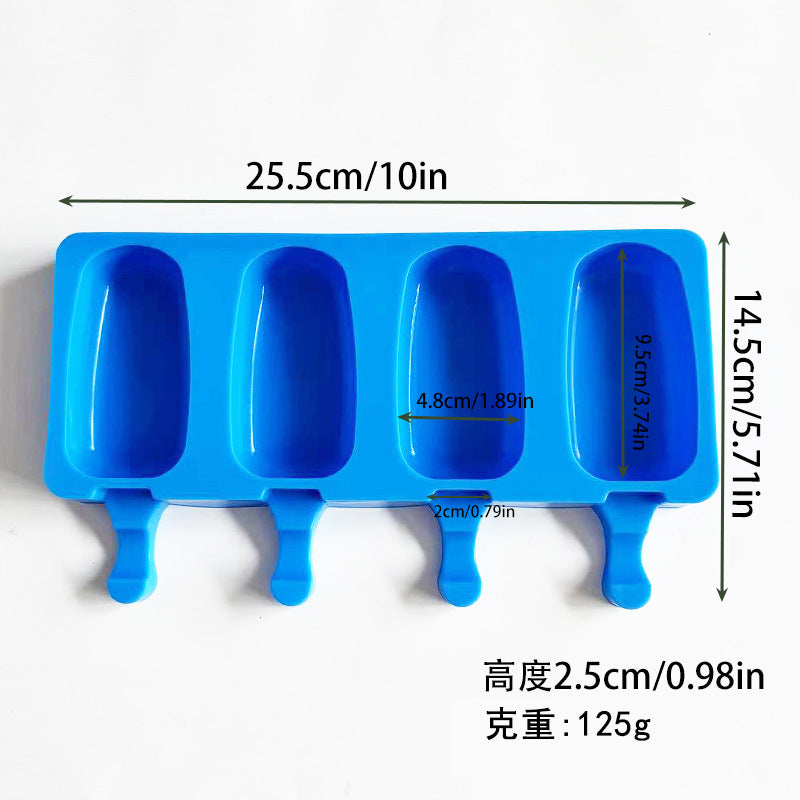 Oval Ice Cream & Popsicle Mold with Lid — DIY Cheese & Fruit Ice Cream Maker