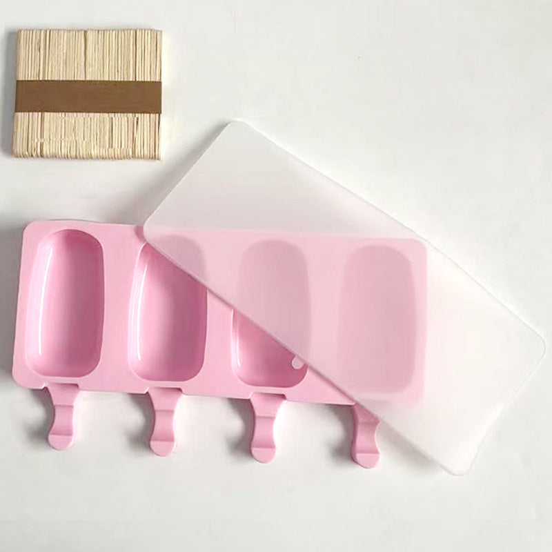 Oval Ice Cream & Popsicle Mold with Lid — DIY Cheese & Fruit Ice Cream Maker