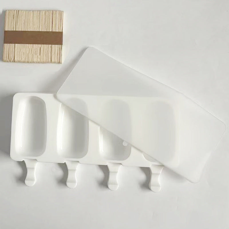 Oval Ice Cream & Popsicle Mold with Lid — DIY Cheese & Fruit Ice Cream Maker