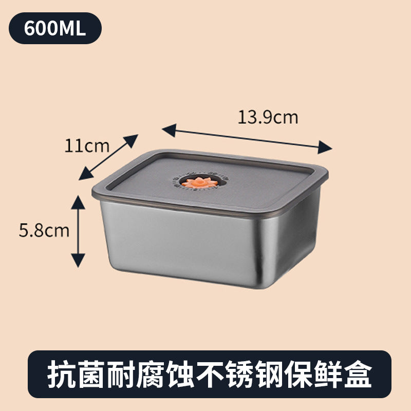 Extra Large Stainless Steel Food Storage Container with Sealed Lid