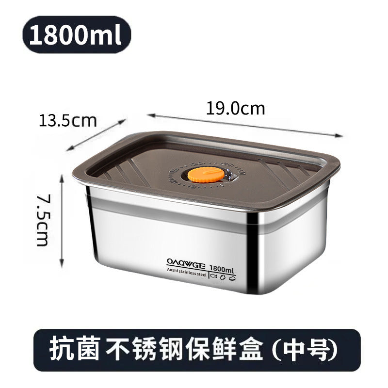 Extra Large Stainless Steel Food Storage Container with Sealed Lid
