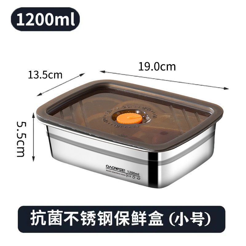 Extra Large Stainless Steel Food Storage Container with Sealed Lid