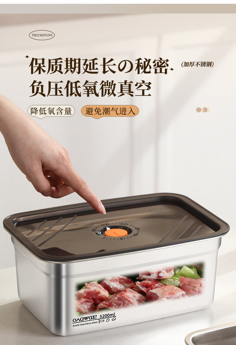 Extra Large Stainless Steel Food Storage Container with Sealed Lid