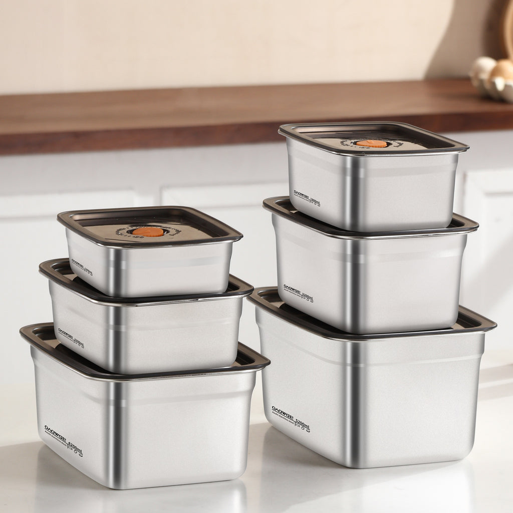 Extra Large Stainless Steel Food Storage Container with Sealed Lid