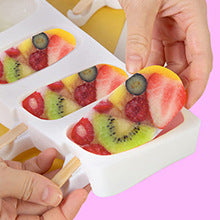 Oval Ice Cream & Popsicle Mold with Lid — DIY Cheese & Fruit Ice Cream Maker