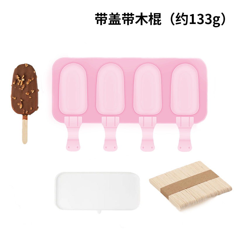Oval Ice Cream & Popsicle Mold with Lid — DIY Cheese & Fruit Ice Cream Maker