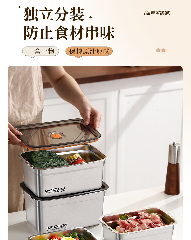 Extra Large Stainless Steel Food Storage Container with Sealed Lid