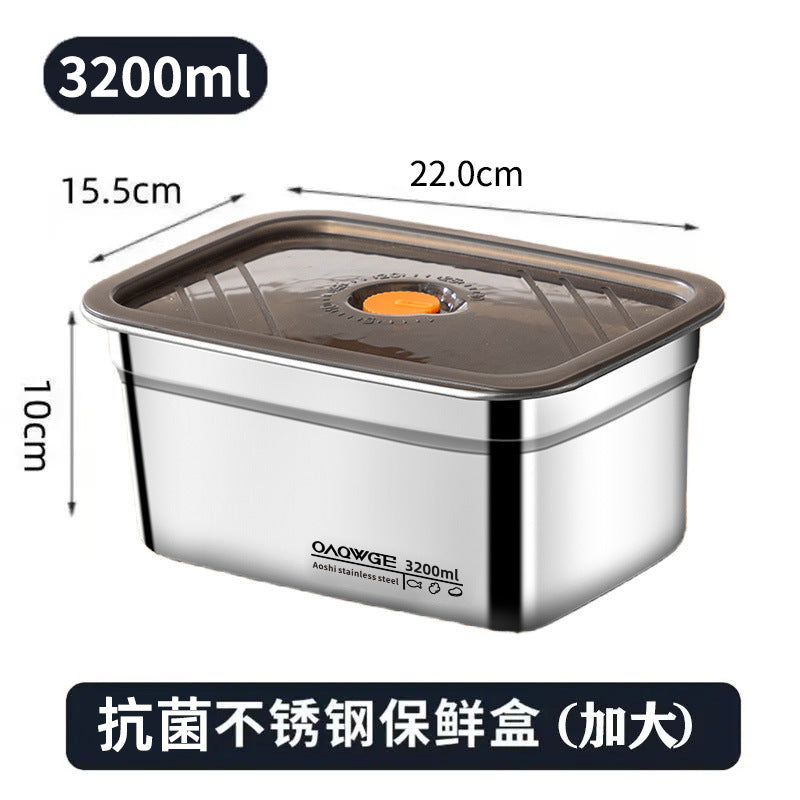 Extra Large Stainless Steel Food Storage Container with Sealed Lid
