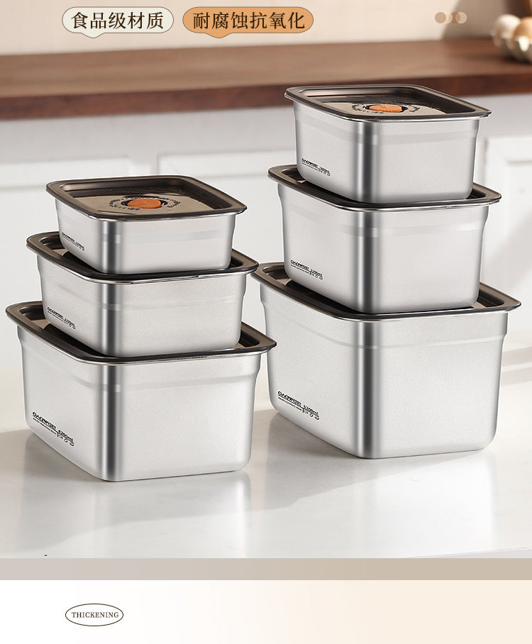 Extra Large Stainless Steel Food Storage Container with Sealed Lid