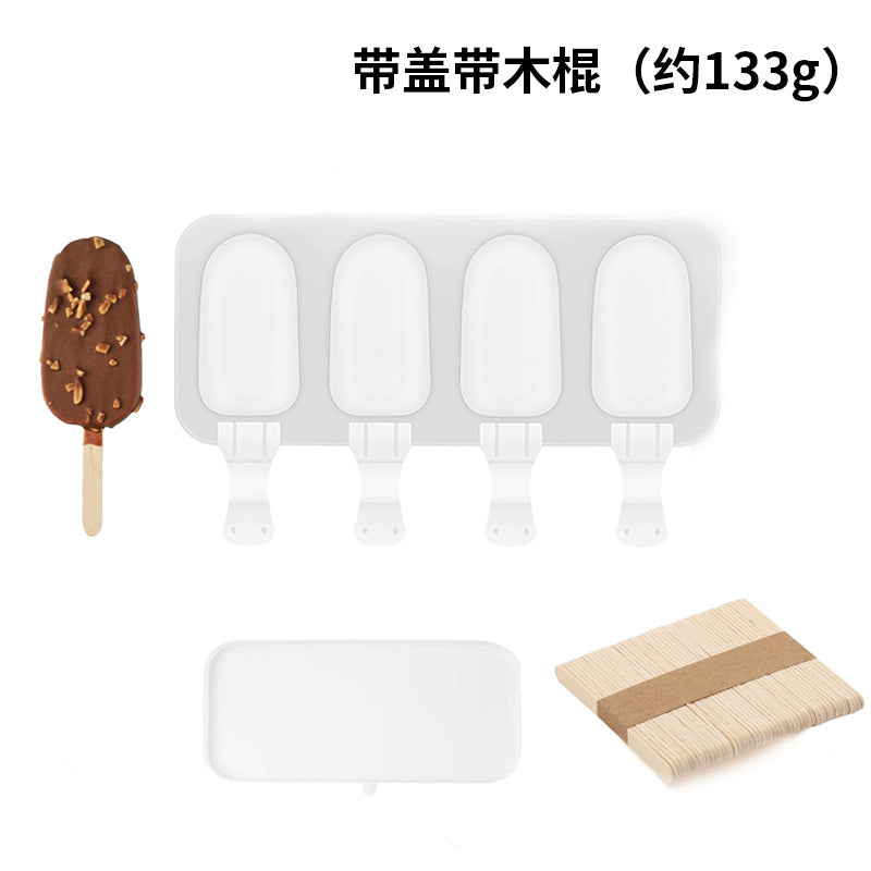Oval Ice Cream & Popsicle Mold with Lid — DIY Cheese & Fruit Ice Cream Maker