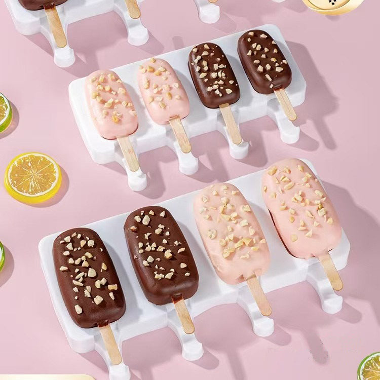 Oval Ice Cream & Popsicle Mold with Lid — DIY Cheese & Fruit Ice Cream Maker
