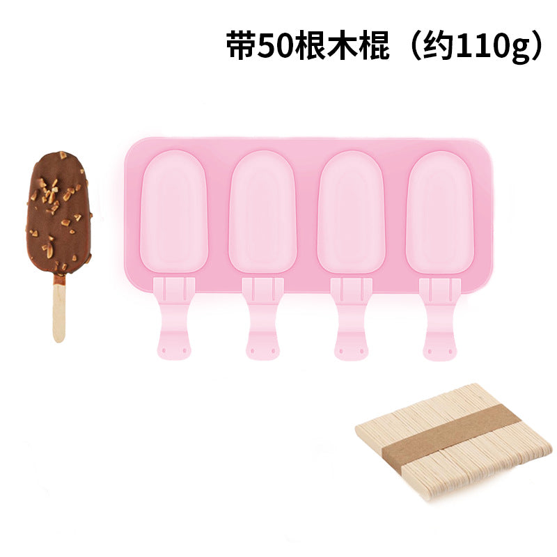 Oval Ice Cream & Popsicle Mold with Lid — DIY Cheese & Fruit Ice Cream Maker