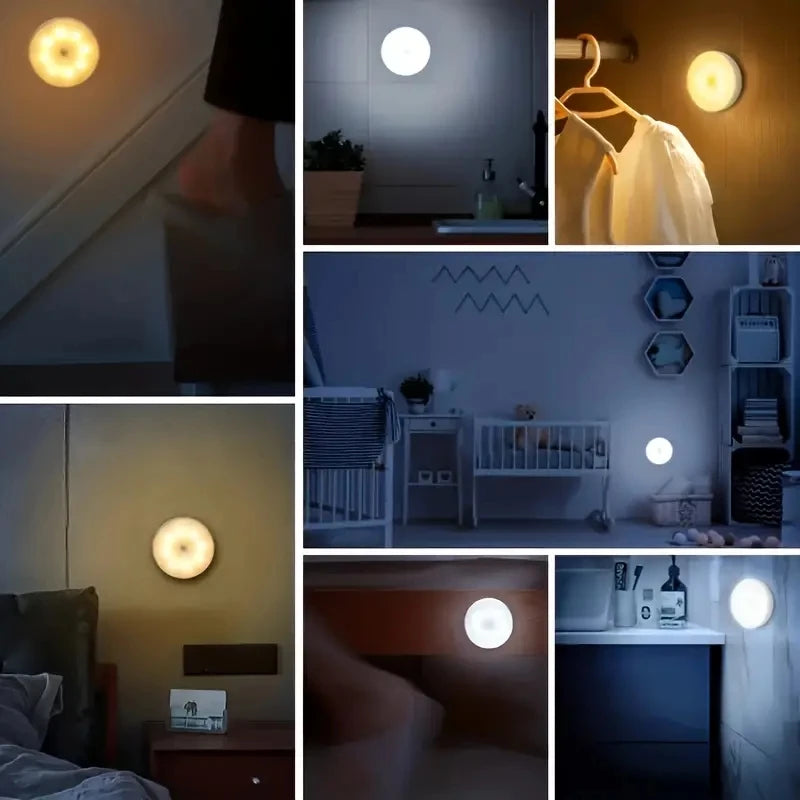 Wireless Motion Sensor Night Light for Bedroom & Hallway