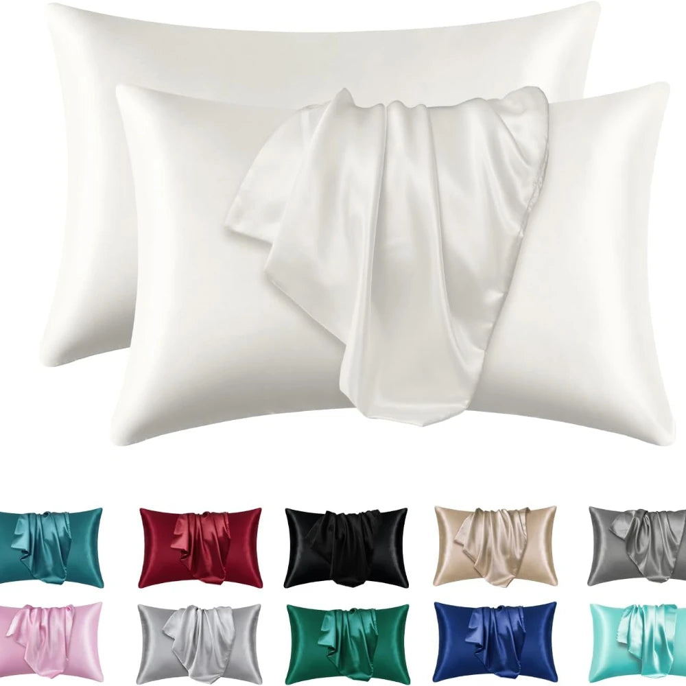 Satin Silk Pillowcase Set of 2 — Standard Size