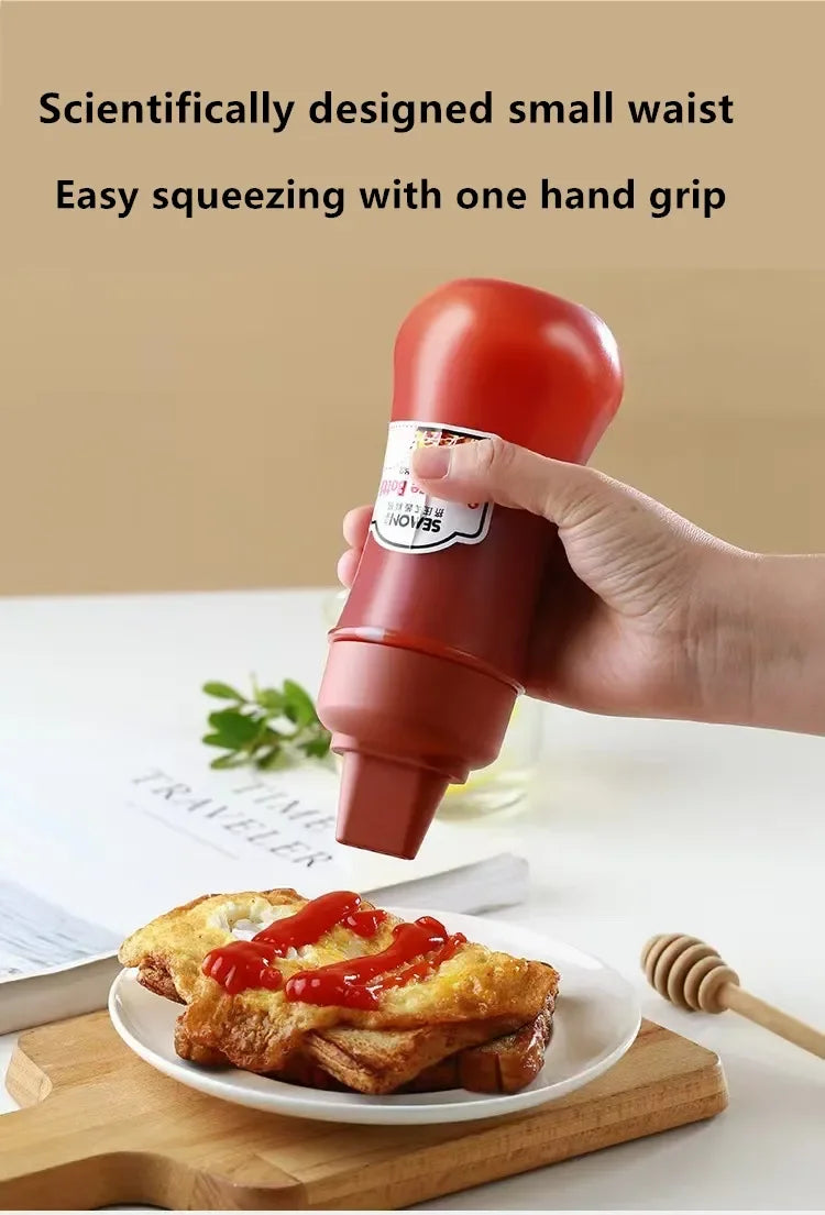 Leak-Proof Squeeze Sauce Bottles — Refillable Condiment Containers