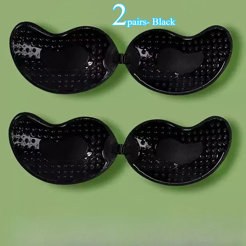 Invisible Strapless Push-Up Bra — Silicone Self-Adhesive, Backless