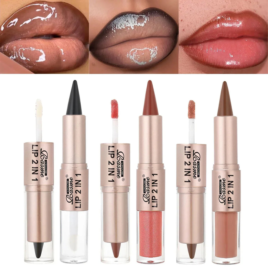 2-in-1 Gradient Lipliner & Lip Gloss Pen