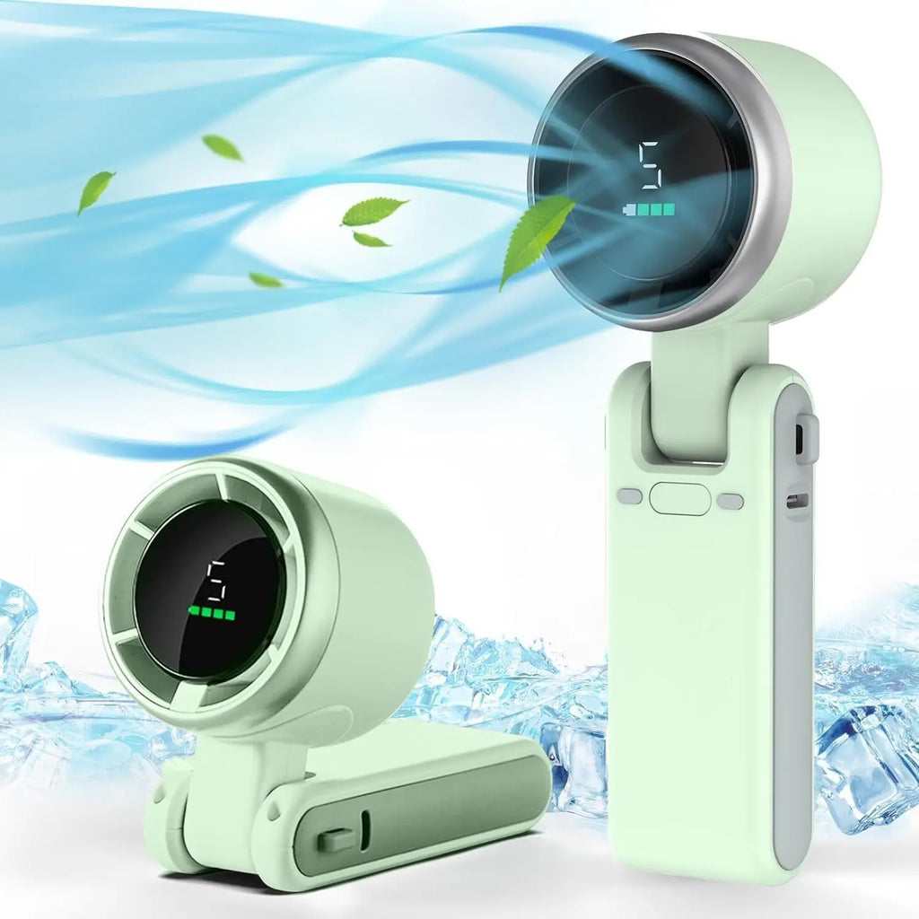 3-in-1 Portable Fan — 5-Speed, 3600mAh Rechargeable Battery