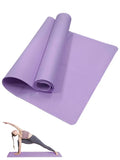 Non-Slip Yoga & Pilates Mat — Cushioned Travel Fitness Pad