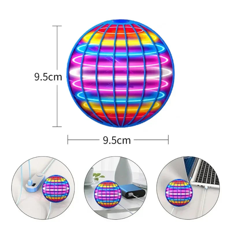 LED Flying Ball Toy — Gyroscopic Anti-Gravity Boomerang for Kids