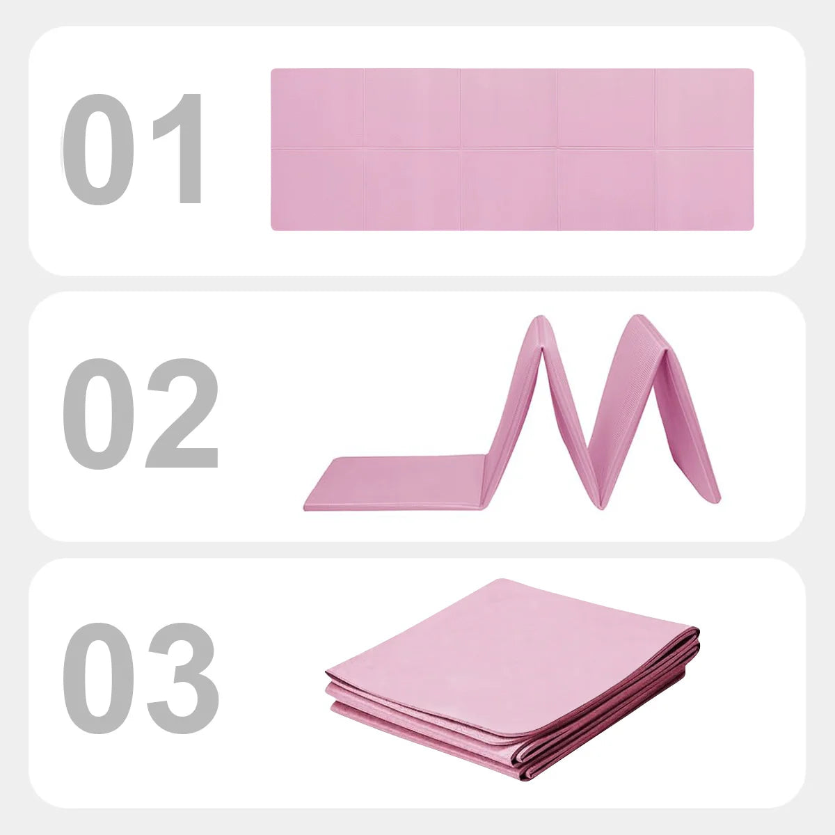 Non-Slip Yoga & Pilates Mat — Cushioned Travel Fitness Pad