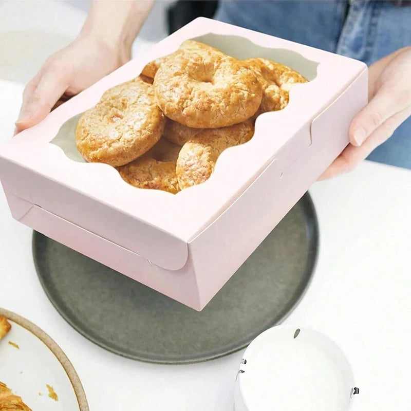 Kraft Paper Gift Boxes with Window — Cake, Candy & Chocolate Packaging for Weddings & Parties