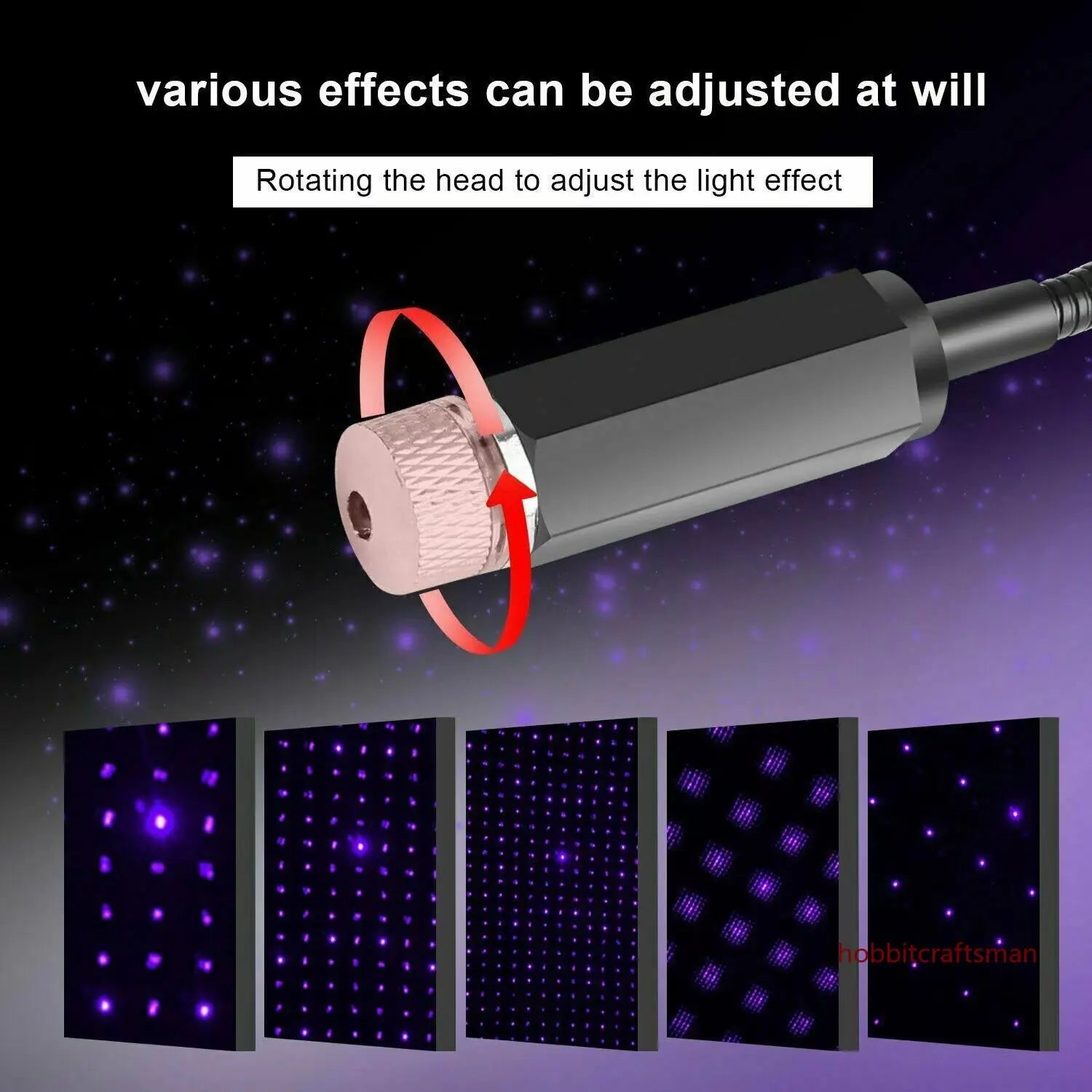 Mini LED Star Projector for Car Roof & Room Ceiling