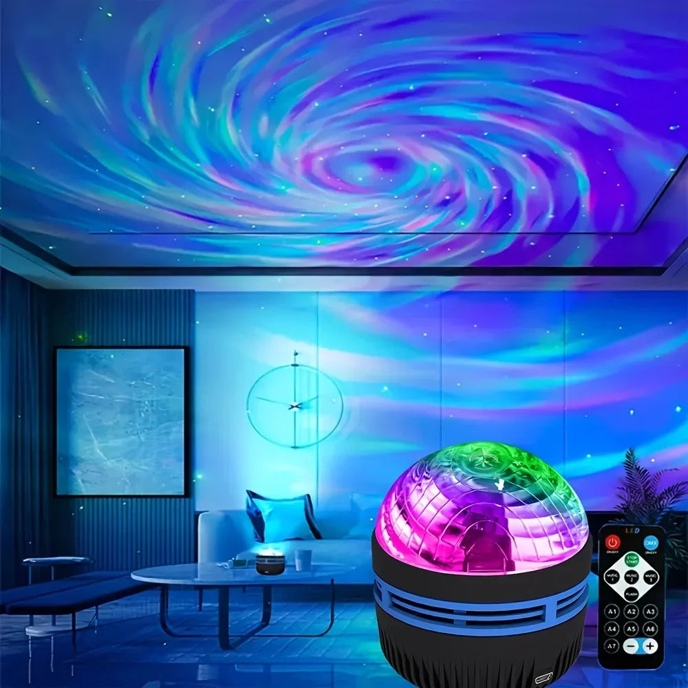 LED Galaxy Projector Night Light with Remote Control