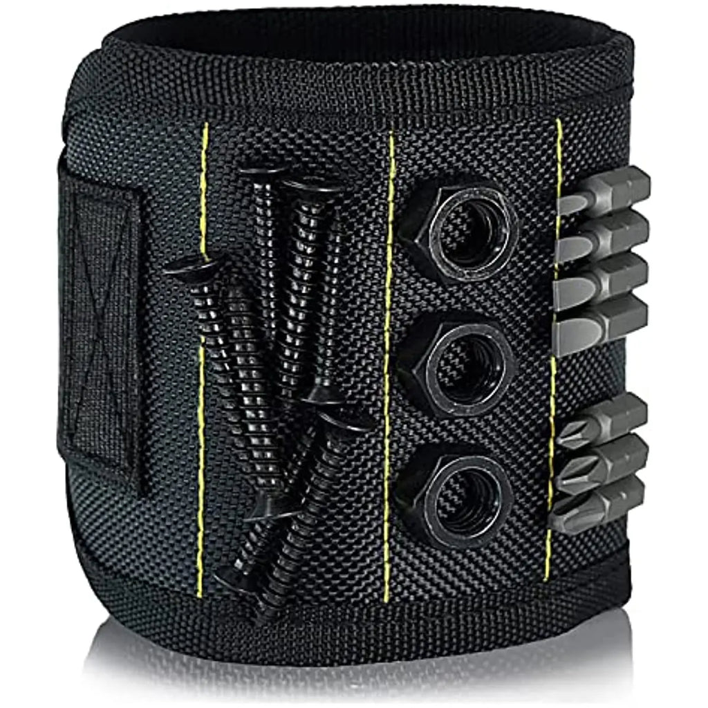 Magnetic Wristband Tool Holder — Holds Screws, Nails & Drill Bits