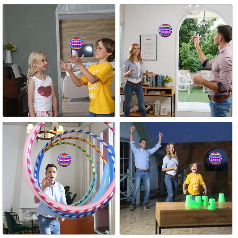 LED Flying Ball Toy — Gyroscopic Anti-Gravity Boomerang for Kids