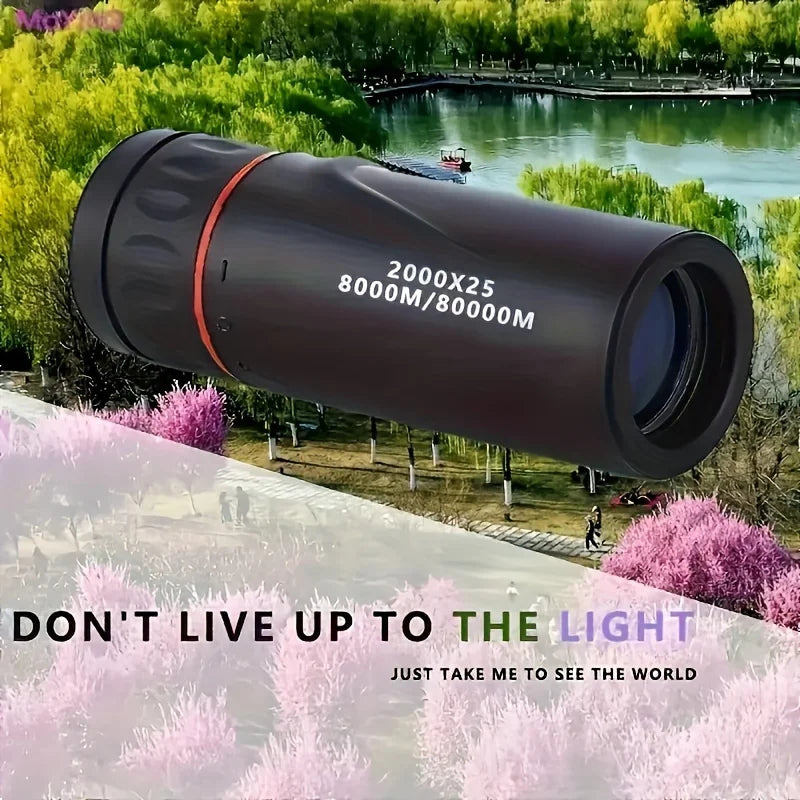 HD Monocular Telescope 2000x25 — Compact for Travel & Stargazing