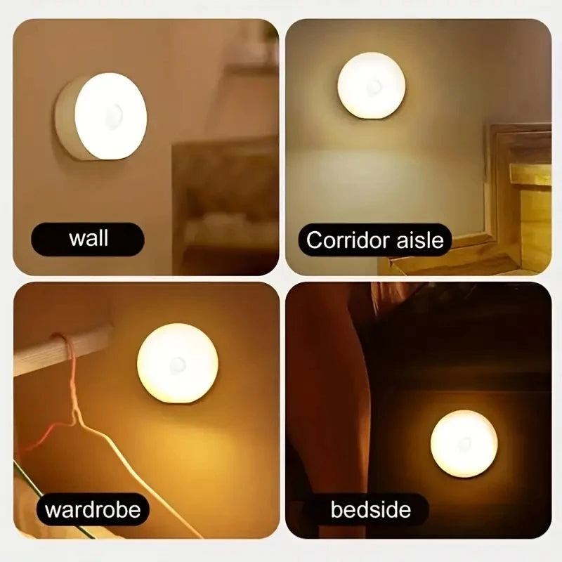 Wireless Motion Sensor Night Light for Bedroom & Hallway