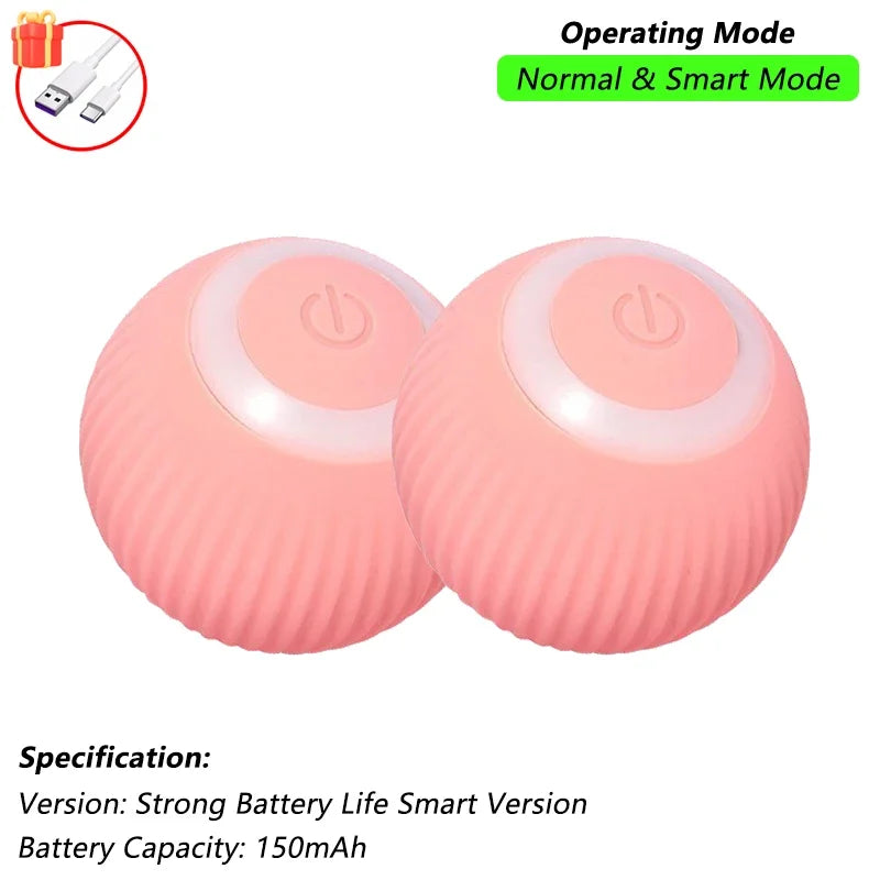Smart Interactive Rolling Ball Cat Toy — Rechargeable