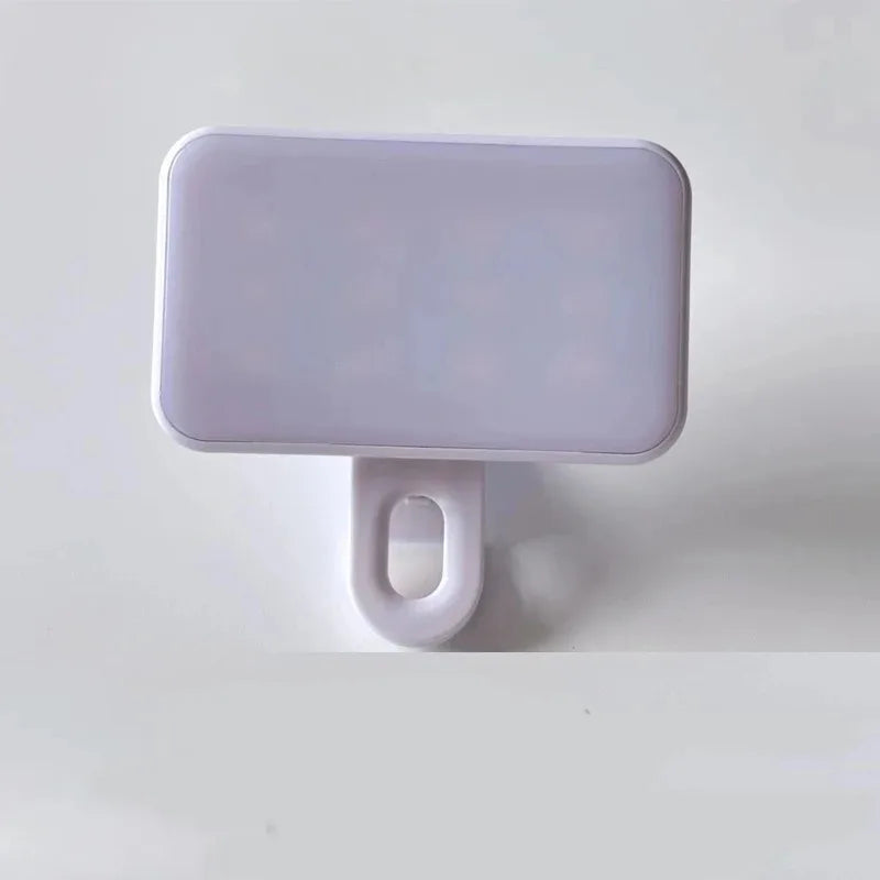 Mini Clip-On Selfie Fill Light — Rechargeable, 3 Brightness Modes