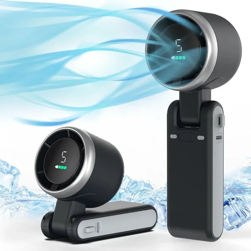 3-in-1 Portable Fan — 5-Speed, 3600mAh Rechargeable Battery