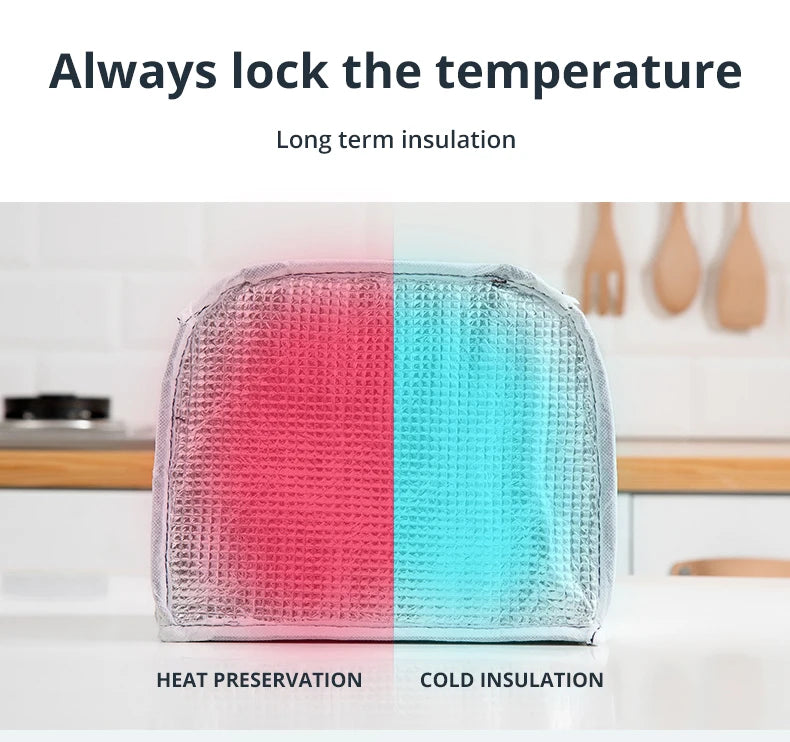 Insulated Lunch Bag with Aluminum Foil Lining — Keeps Food Fresh