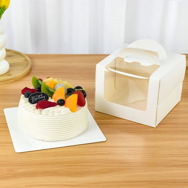 High-Capacity Cake Packaging Boxes — Multi-Size for Birthdays, Weddings & Holidays (1/3/6 pcs)
