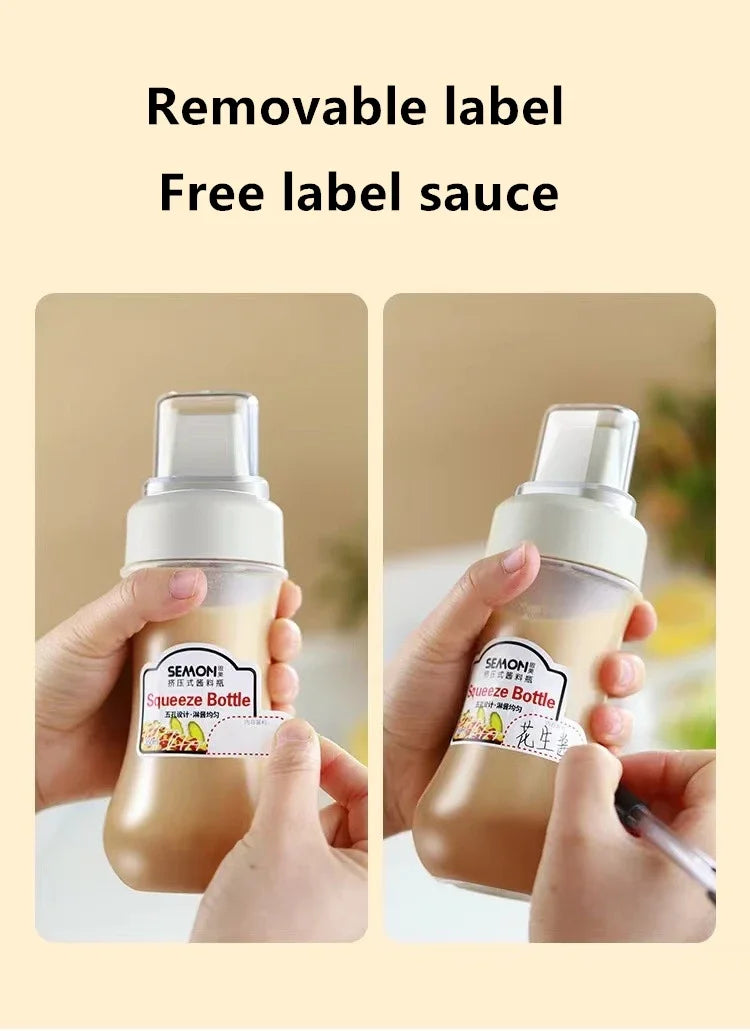 Leak-Proof Squeeze Sauce Bottles — Refillable Condiment Containers