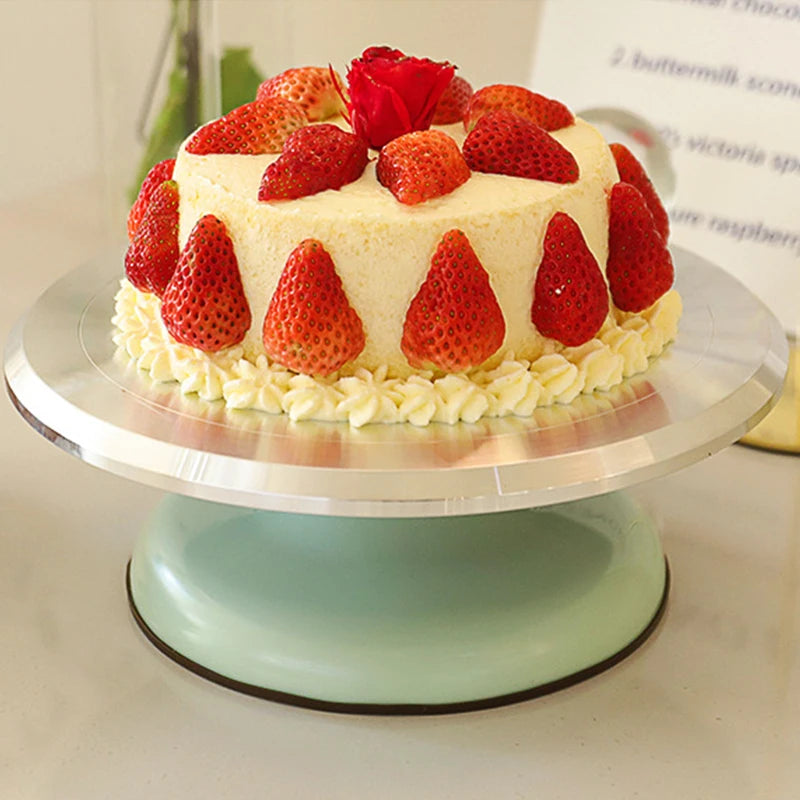 10-Inch Cake Decorating Turntable — Aluminum Alloy, Smooth Spin