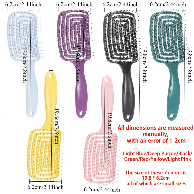 Volumizing Hair Massage Comb — Detangling & Scalp Stimulation