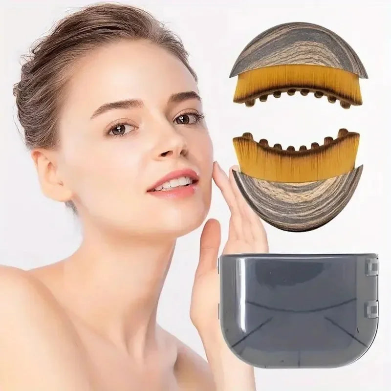 Lymphatic Drainage Face Sculpting Brush — Jawline & Chin Contour Massager
