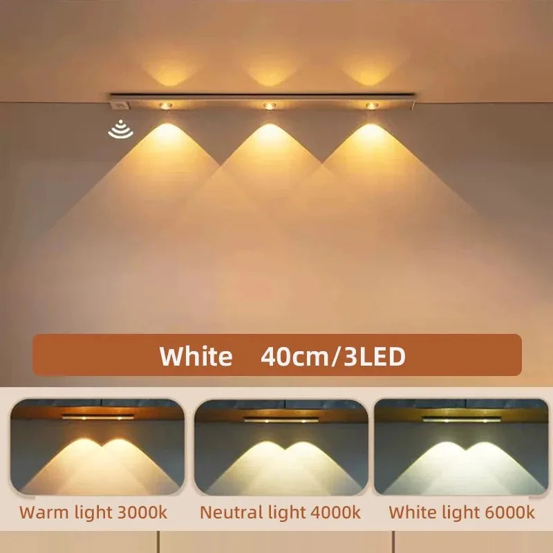 Ultra-Thin LED Under Cabinet Light with Motion Sensor — 3 Color Modes