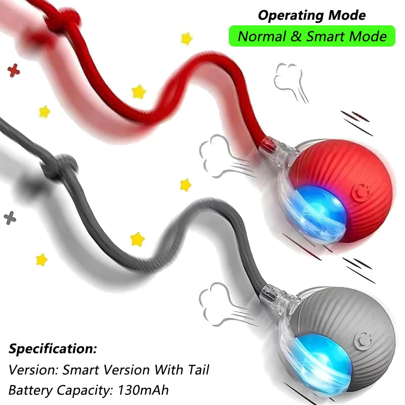 Smart Interactive Rolling Ball Cat Toy — Rechargeable