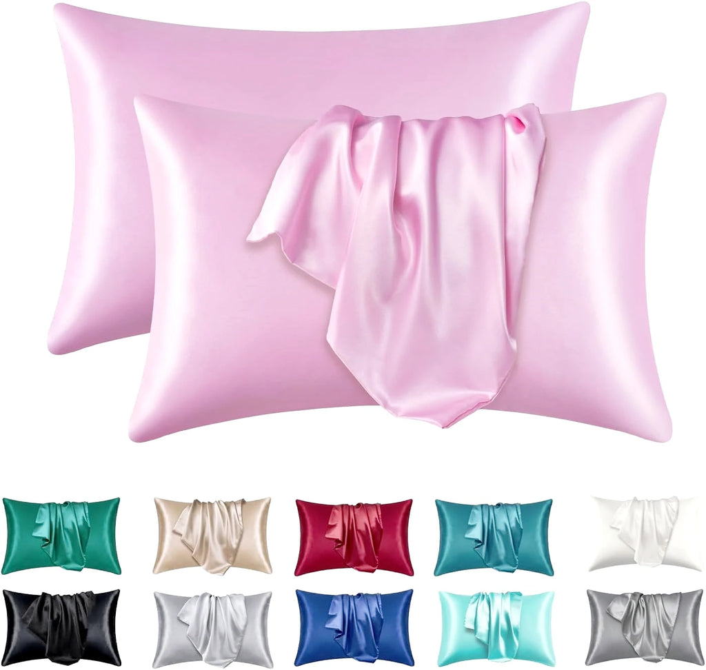 Satin Silk Pillowcase Set of 2 — Standard Size